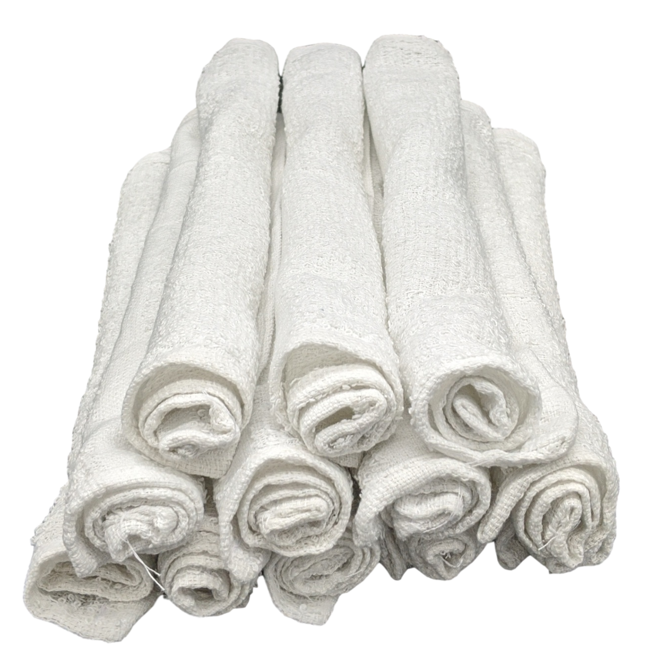 720 Pack - 12 Inch x 12 Inch White Cotton Value Rags - Reusable Lt Weight Thin Cloth Rags - Wood Stain/Painting/Crafts/Garage - 3/4 Lb per Dozen - image 4 of 9