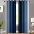 thumbnail image 2 of Cortinas Yakamok azul/blanco grisáceo degradado 132 x 213 cm, 2 paneles, 2 of 9