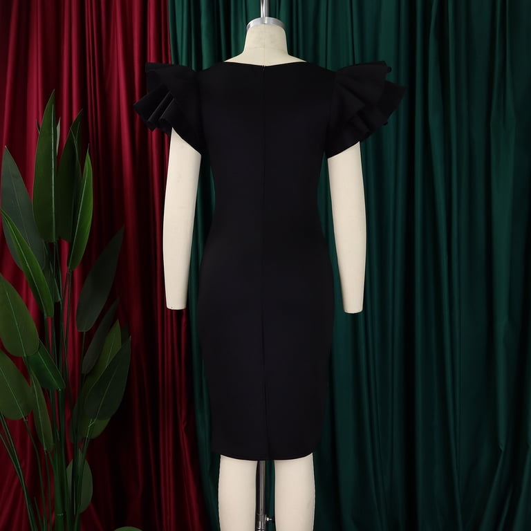 plus size ruffle bodycon dress SHEIN Plus Size Burgundy V-Neck Ruched Ruffle Hem Midi Bodycon Dress Wedding Guest Party Semi Formal Slim Fit Cami Straps High Waist Mermaid,3XL