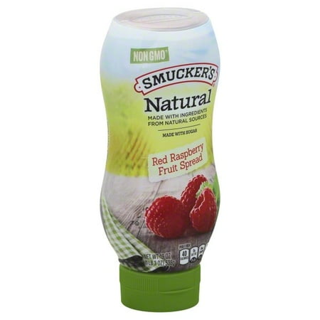 Raspberry Sauce - (2 Pack) Smucker's Natural Red Raspberry Fruit Spread, 19-Ounce
