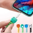 thumbnail image 2 of USB Cable Protector Cute Cartoon Data Line Protective Cover Charging Cable Earphones Cable Usb Winder Wire Cord Organizer Cover A 1Pcs-Panda, 2 of 6