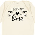 thumbnail image 4 of Inktastic I Love My Oma Heart and Arrows Boys or Girls Long Sleeve Baby Bodysuit, 4 of 5