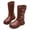 Brown, variant on mgoYE Girls Knee High Boot Lightweight Buckle Fashion Girls Riding Boots Water Resistant Warm Winter Shoes for Toddler/Little Kid 2
