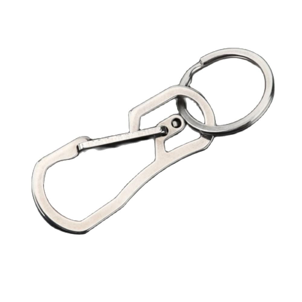 Carabiner Keychain EDC Quick Release Hooks Titanium Alloy Spring Clips Snap Ring 