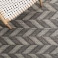 thumbnail image 6 of SAFAVIEH Kilim Tristen Zig Zag Wool Area Rug, Grey/Ivory, 4' x 6', 6 of 8