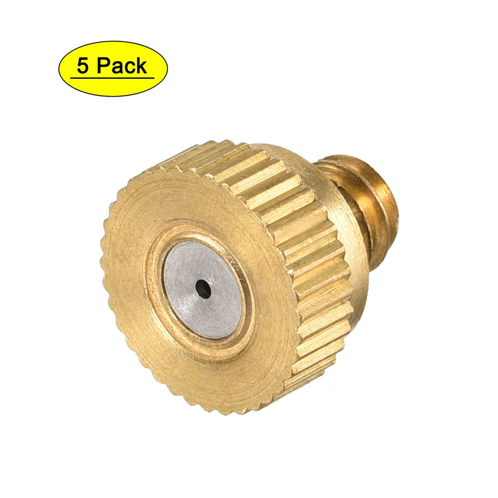 Uxcell 10/24 UNC 0.8mm Orifice Dia Brass Misting Nozzle 5 Pack