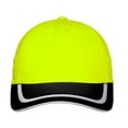 thumbnail image 2 of Yellow Rooster Men's Enhanced Polyester Visibility Cap Safety Yellow/ Black, 2 of 4
