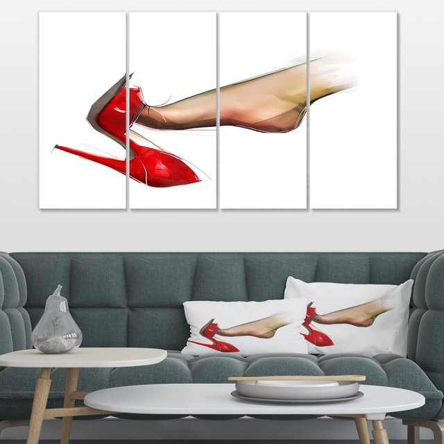 Chaussure à Talon Haut - Impression sur Toile Portrait