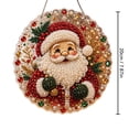 thumbnail image 4 of Christmas Pearl Art DIY Diamond Painting Hanging Suncatcher Ornament, Handmade Christmas Diamond Painting Hanging Pendant, Craft Crystal Pearl Bead Wall Window Decor, 4 of 6