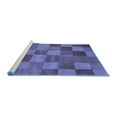 thumbnail image 2 of Ahgly Company Machine Washable Indoor Round Oriental Blue Modern Area Rugs, 4' Round, 2 of 4