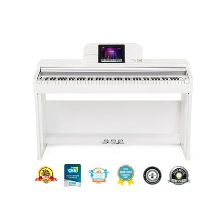 The ONE Smart Piano, Weighted 88-Key Digital Piano, Grand Graded Hammer-Action Keys Upright Piano - Classic (Best Electric Piano Weighted Keys)