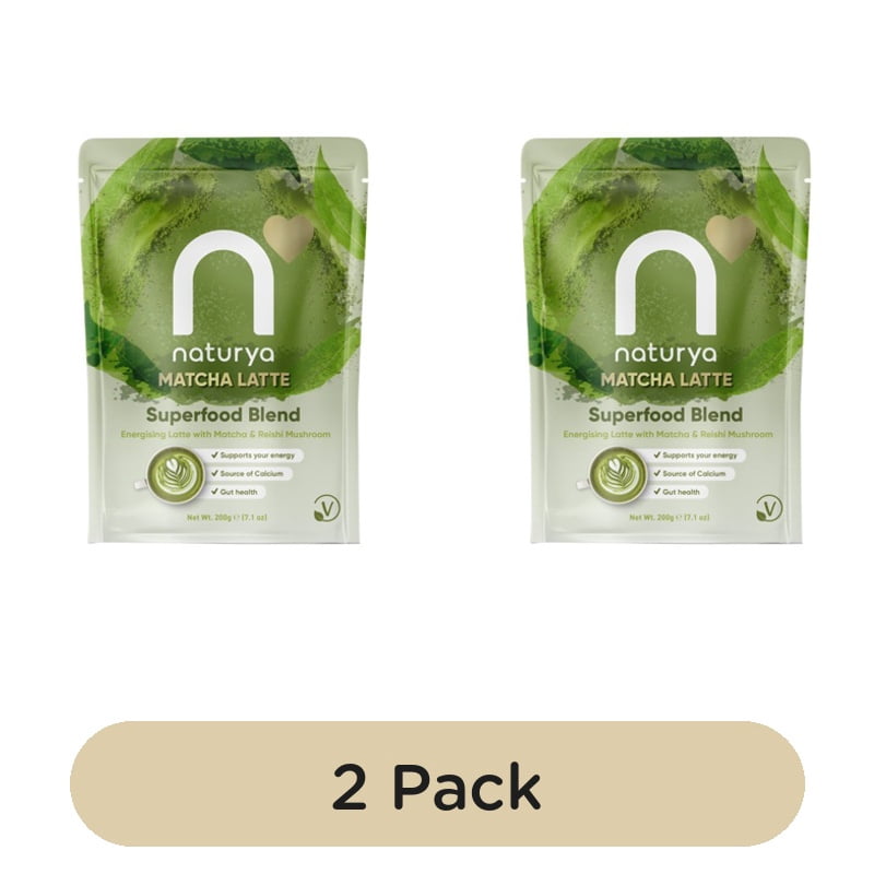Naturya Superfood Latte Matcha 200g, British Import (Pack of 2)