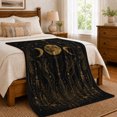 thumbnail image 6 of Mystical Celestial Arch Crystal Ritual Design, Mystical Celestial Art Scene, Warm Flannel Blanket for Living Room and Family Room, Celestial Art Lovers Halloween Gift, Festive Home Decor, 6 of 8