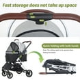 thumbnail image 5 of YRLLENSDAN Pet Stroller, Premium 3-in-1 Multi-function Foldable Dog Stroller w/ 4 wheels Traveling Strollers for Medium Small Dogs Cats Aluminium Frame, Grey, 5 of 7