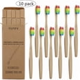 thumbnail image 1 of Set 10PCS Toothbrushes Soft Bristle Remove  Stains Comfortable Grasp Toothbrushes Set for Adult 17cm Length Multicolored, 1 of 8