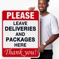 thumbnail image 2 of Please Leave Deliveries and Packages Here Thank You Sign,, 2 of 8