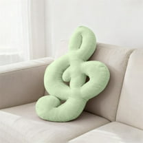 TAROFISH Musical Note Throw Pillow 19.69 Inch Soft Plush Cushion for Music Lovers Home Decor Bed Sofa Living Room,Green,1PC
