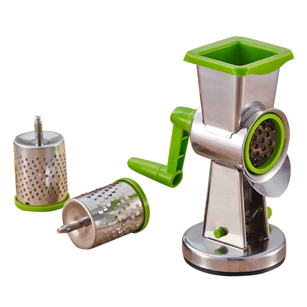 Fashionhome Stainless Steel Vegetable Grater with 3 Drum Shape Graters