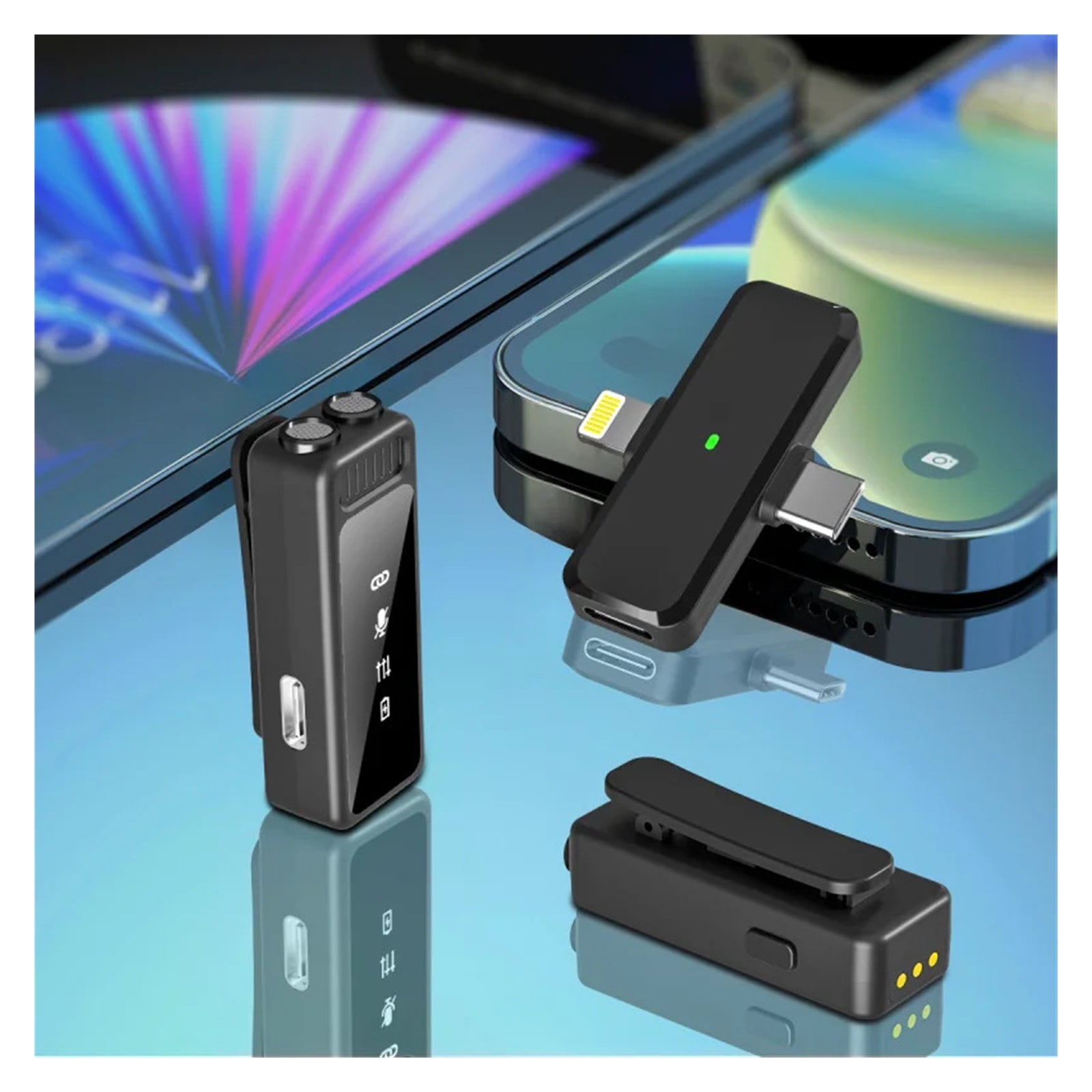 Lavalier Microphone Portable Video Recording Mini Microphone for PC Live Gaming Phone