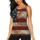 thumbnail image 1 of Balery American Flag1 Camiseta sin mangas estampada ligera para mujer, tops de entrenamiento sin mangas, camisetas de yoga transpirables de secado rápido.-Large, 1 of 7