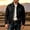Black, variant on Classic Trucker Jacket for Men Snap-Button Front Chest Pockets Lapel Collar Casual Coat Coffee 3XL