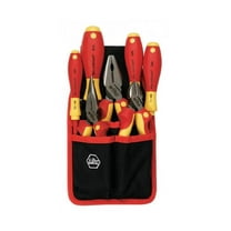Wiha 32985 7 Piece Insulated Industrial Pliers/Cutters/Drivers Belt Set