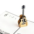 thumbnail image 2 of LABSERRON 1Pack 3D Guitar Blessing Cards for Christmas and Thanksgiving 6*6 Inch, 2 of 5