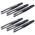 thumbnail image 1 of 115mm Long Flat Tip Black Plastic Anti-Static Tweezers 6 Pcs, 1 of 5