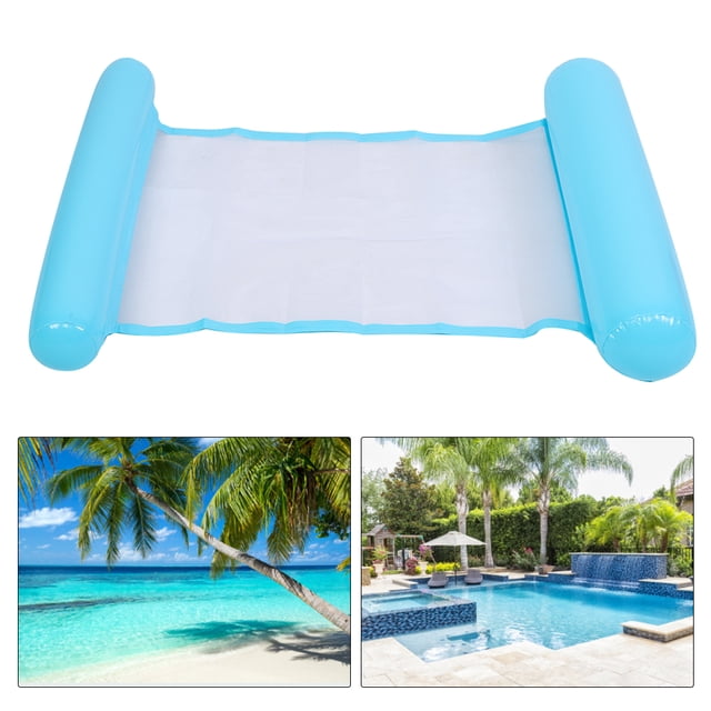Hamaca flotante, piscina inflable portátil flotante para agua, silla flotante, hamaca inflable, máxima comodidad