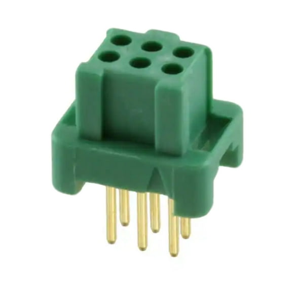 G125-FV10605L0P Connector Receptacle 6 Position 1.25mm Through Hole Gold :RoHS