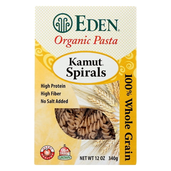 Eden Foods Organic Whole Kamut Spirals, 12 Oz