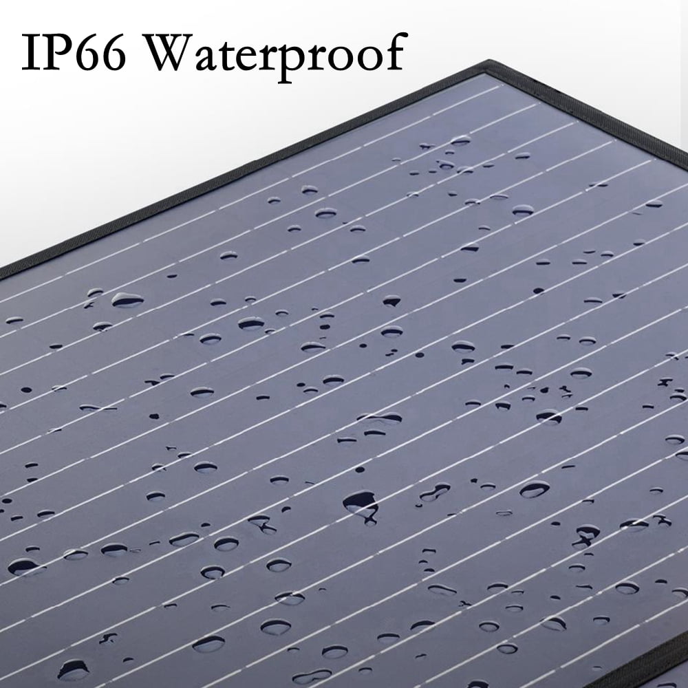 ALLPOWERS 100W Portable Solar Panel for Power Station, Foldable Solar Generator Charger with Adjustable Kickstand, IP66 Waterproof for Camping, RV, Boat, Home, Off Grid, Power Outage