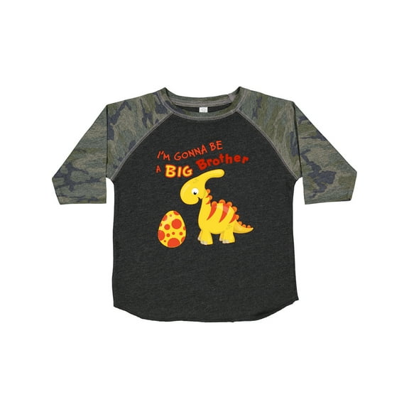 Inktastic I'm Gonna Be a Big Brother-dino Boys Toddler T-Shirt