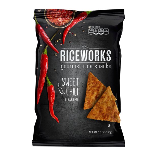 Riceworks Sweet Chili Flavored Gourmet Rice Snacks, 5.5 Oz. Walmart