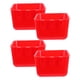 thumbnail image 5 of GOOHOCHY 4 cuencos colgantes para gallinero, jaula para conejos, comedero para pollos, dispensador de agua para mascotas, loros, gallos, color rojo., 5 of 8