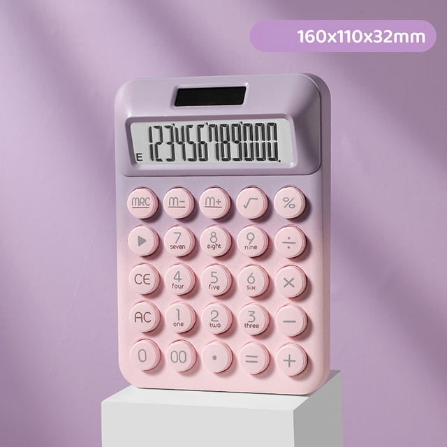PEONAVET A Calculator Solar Calculator High Color Dopamine 12 Bit Mechanical Key Scientific Computer