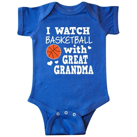 

Inktastic I Watch Basketball with Great Grandma Gift Baby Boy Bodysuit