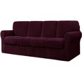 thumbnail image 1 of CHUN YI Stretch Checks Spandex Sofa Cover Separate Backrests Cushions Cover Slipcover, 1 of 5