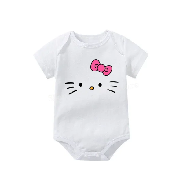 Sanrio-Pelele de Hello Kitty Kuromi Cinnamoroll para bebé, ropa para gatear, monos de expresión de Anime, disfraz, regalo para niños, nuevo