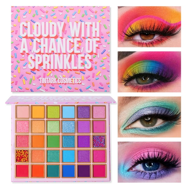 Paleta de sombras de ojos Tintark 30 colores Beauty Waterproof