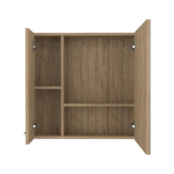 FM FURNITURE Kenya Medicine Cabinet  Pine (beige) Engineered Wood