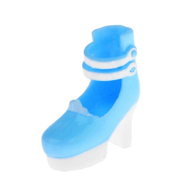 Zapatos de muñeca de moda pulgadas Zapatos con tiras de tobillo Tacones Azul Sunnimix 12inch Fashion Doll Shoes