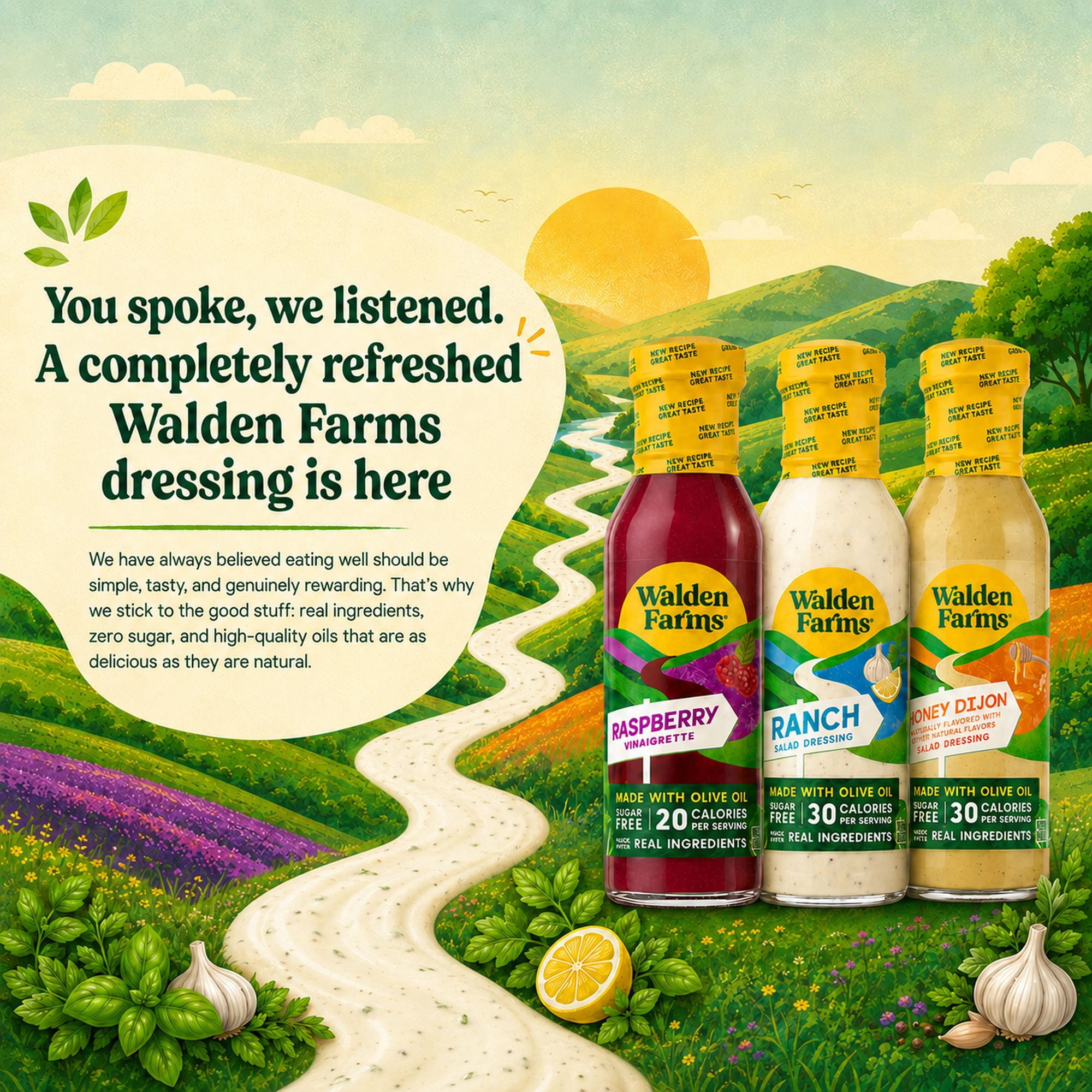 (4 pack) Walden Farms Thousand Island Dressing, 12 oz. Bottle