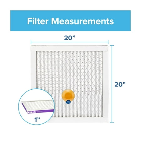 Filtrete - 20" x 20" x 1" Allergen, Bacteria and Virus Smart Air Filter - White
