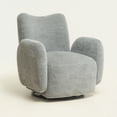 thumbnail image 7 of Noble House Gabryle 360° Swivel Accent Chair, Luxurious Chenille Upholstered Barrel Chair, Living Room, Dark Gray, 7 of 7