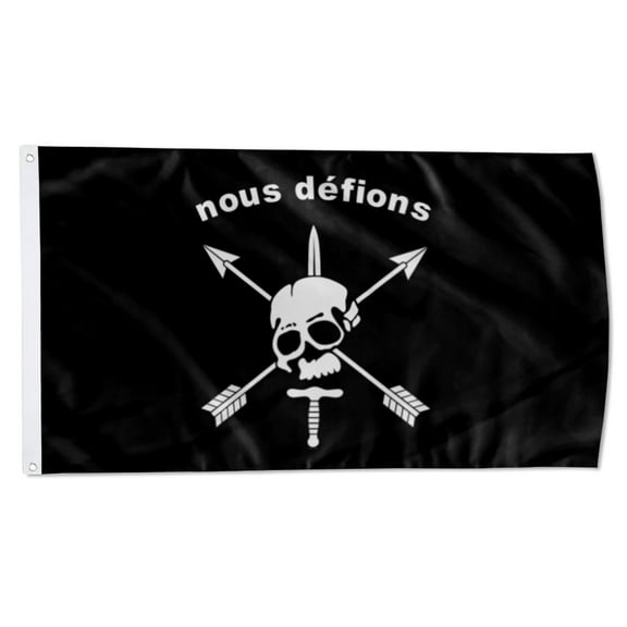 Yanbooch NOUS DÉFIONS flag banner with Grommets Man cave Decor 3x5Feet