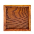 thumbnail image 1 of Bandeja cuadrada de madera maciza para servir té, café, sushi y aperitivos, ideal para cafeterías y restaurantes (12,5 x 12,5 cm), 1 of 12