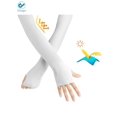 thumbnail image 3 of Deago 2 Pairs Cooling Arm Sleeves for Men Women,UV Sun Protection Cooling Sleeves to Cover Arm Tattoo for Driving Cycling Golf Fishing (White), 3 of 9
