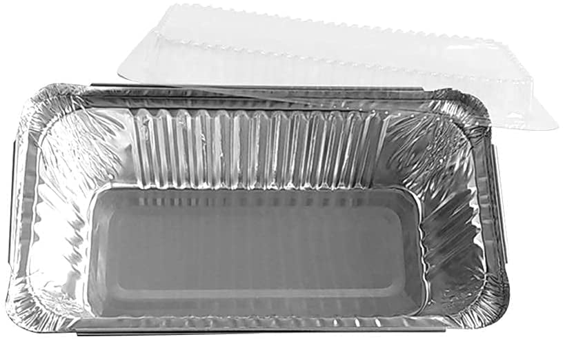 Mini Loaf Baking Pans 50 Pack Disposable Aluminum Foil 1lb Small Bre... DOBI 