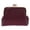 Oxblood, variant on Julia Buxton Premium Faux Leather Triple Frame Coin Purse Wallet (Women)